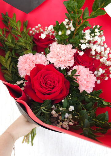 Valentine - Seasonal Mixed Fresh Florals - Wrapped