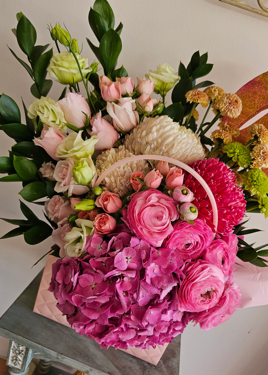 Luxury Pink Floral Arrangement - Milestone Celebration