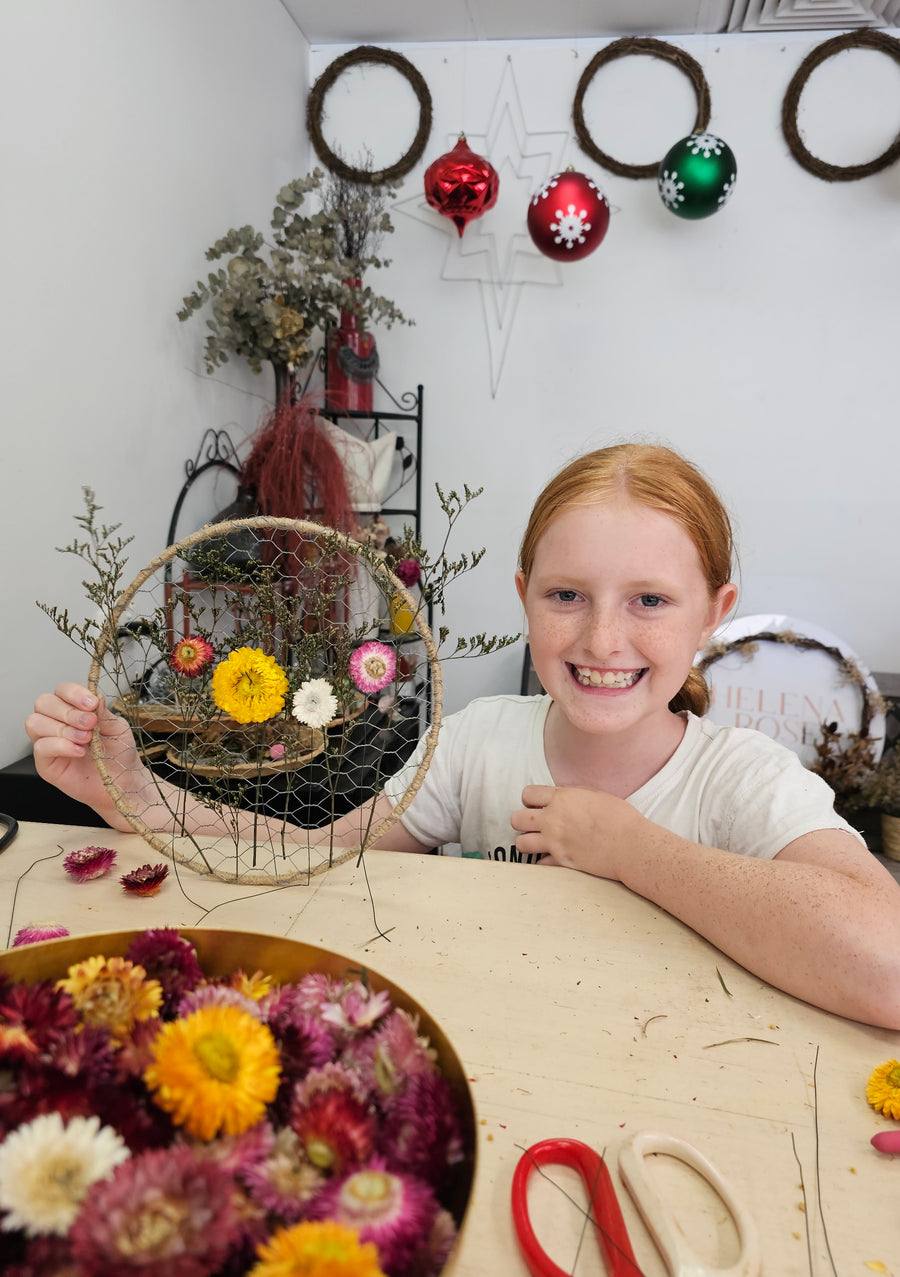 Straw Flower Suncatcher Workshop