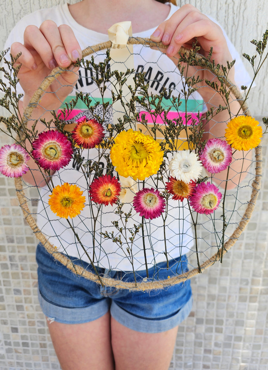 Straw Flower Suncatcher Workshop