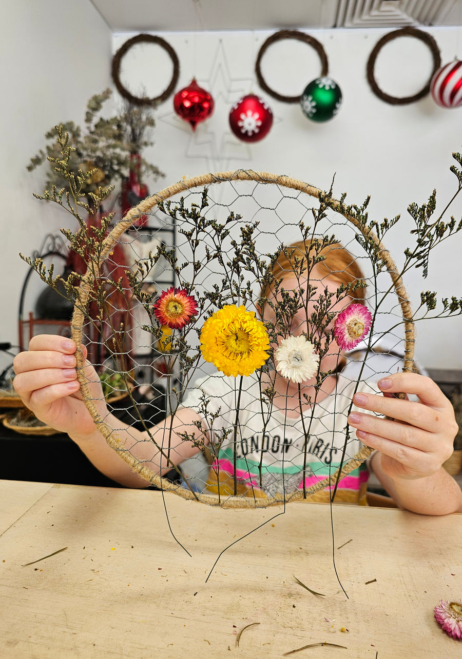 Straw Flower Suncatcher Workshop