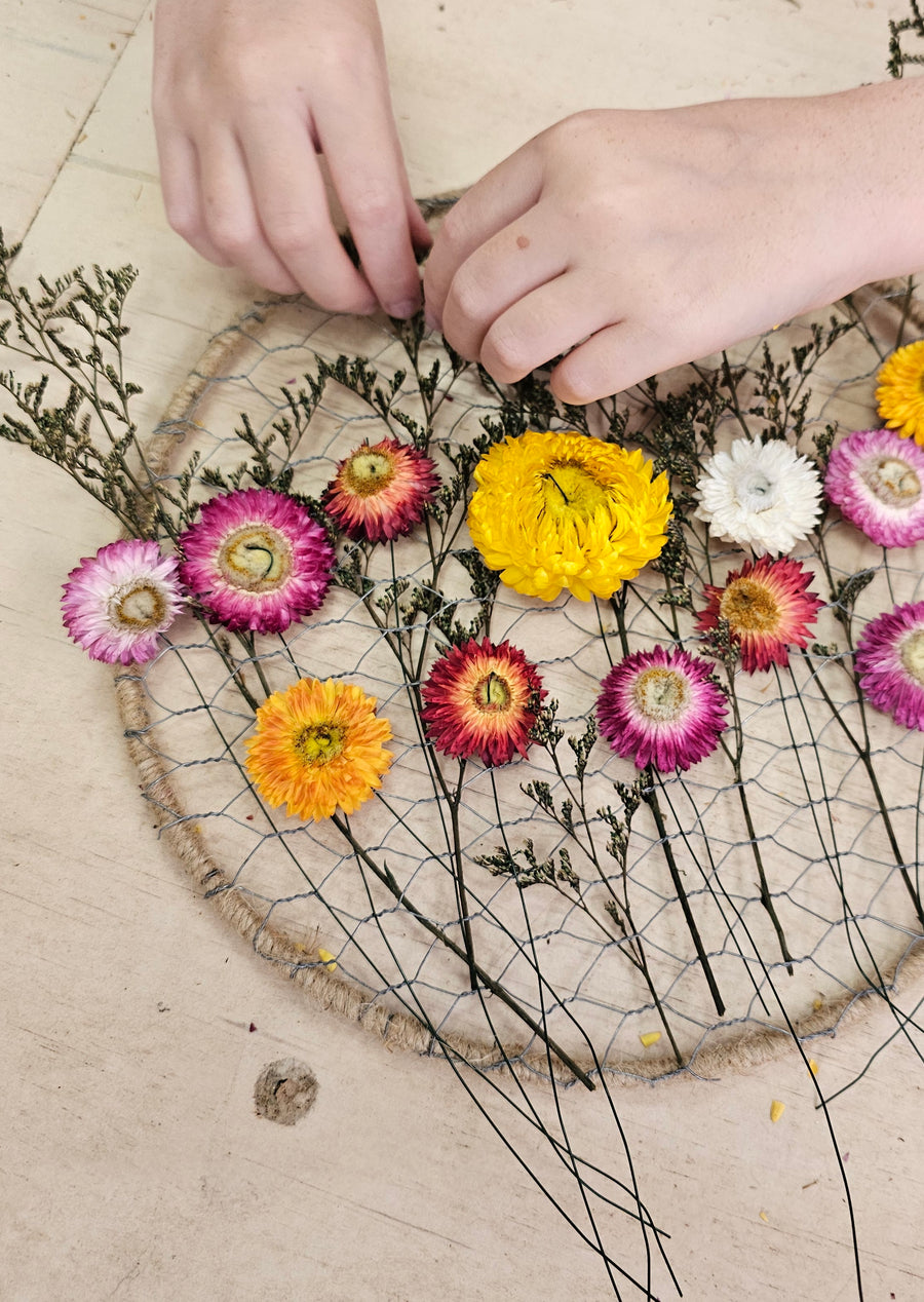 Straw Flower Suncatcher Workshop