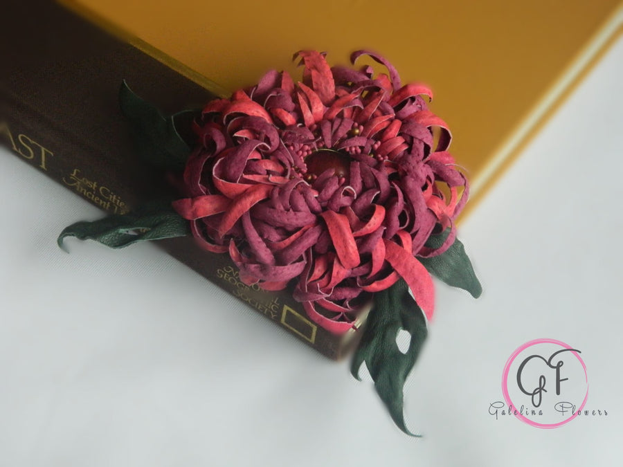 Leather Chrysanthemum Making Class – A Special Mother’s Day Workshop